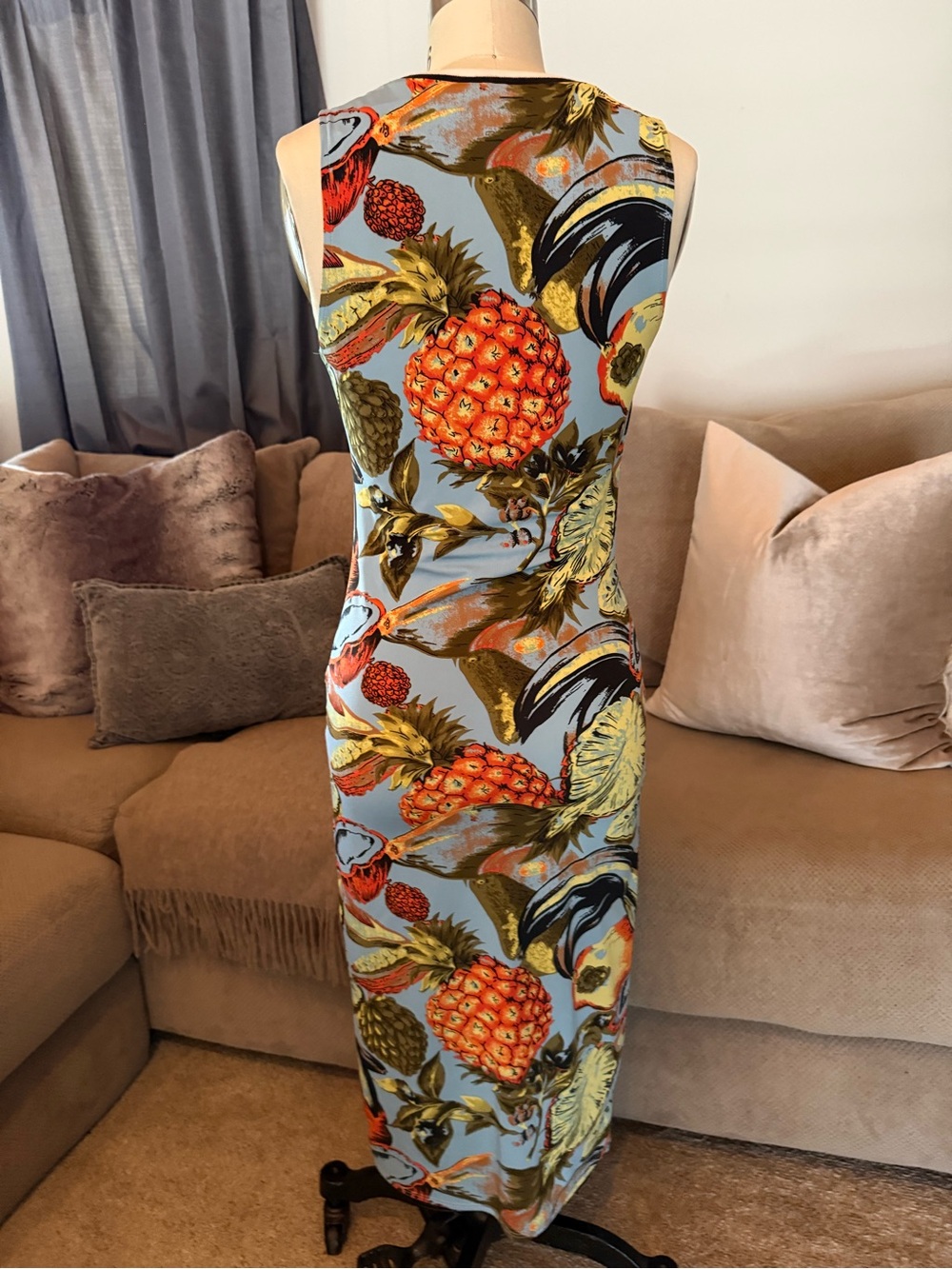 Fruity Bodycon Tank Dress - Picture 3 of 8